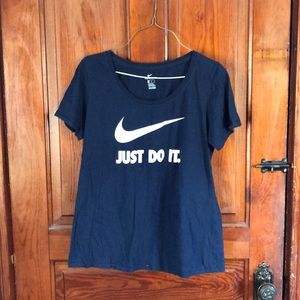 Navy blue just do it tee